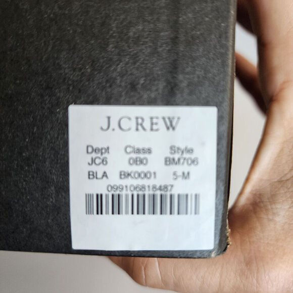 J. Crew Italian Black Patent Leather Boots Women's SZ 5 - #BM706 - New in Box! - Picture 9 of 9
